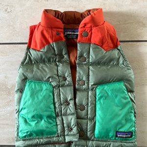 Patagonia down bivy vest. Size 2t.